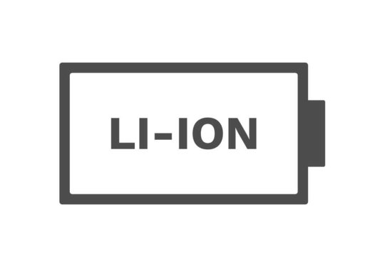 Lithium Ionen Batterie Symbol